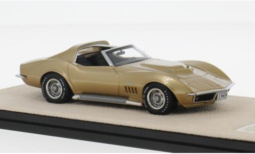 Chevrolet Corvette 1/43 Stamp Models L88 gold 1969 1:43 diecast model cars