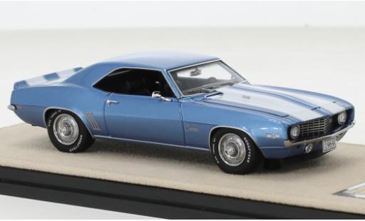 Diecast model cars Chevrolet Camaro 1/43 Stamp Models Z28 metallise blue/white 1969 Chevrolet Camaro 1/43 Stamp Models Z28 metallise blue/white 1969 diecast model cars