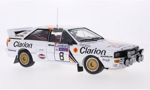 Diecast model cars Audi Quattro 1/18 Sun Star A2 No.8 Clarion Rallye WM RAC Rallye 1985 P.Eklund/B.Cederberg Audi Quattro 1/18 Sun Star A2 No.8 Clarion Rallye WM RAC Rallye 1985 P.Eklund/B.Cederberg diecast model cars