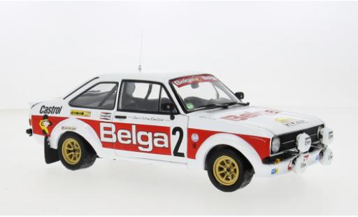 Diecast model cars Ford Escort 1/18 Sun Star Mk II RS 1800 No.2 Belga Rallye du Condroz 1979 1:18 Ford Escort 1/18 Sun Star Mk II RS 1800 No.2 Belga Rallye du Condroz 1979 1:18 diecast model cars