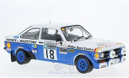 Diecast model cars Ford Escort 1/18 Sun Star MK II RS 1800 RHD No.18 Rallye WM RAC Rallye 1980 J.Taylor/P.Short Ford Escort 1/18 Sun Star MK II RS 1800 RHD No.18 Rallye WM RAC Rallye 1980 J.Taylor/P.Short diecast model cars