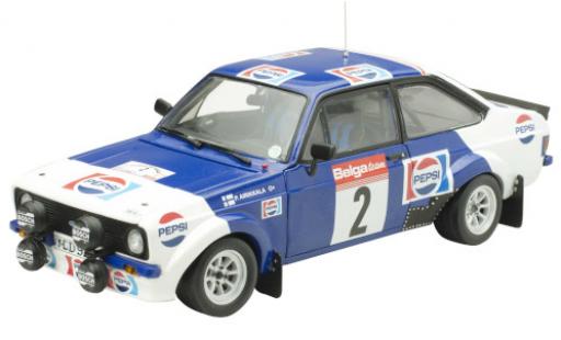 Diecast model cars Ford Escort 1/18 Sun Star MkII RS1800 No.2 Pepsi Circuit des Ardennes 1983 mit Decals P.Airikkala/J.Piironen Ford Escort 1/18 Sun Star MkII RS1800 No.2 Pepsi Circuit des Ardennes 1983 mit Decals P.Airikkala/J.Piironen diecast model cars