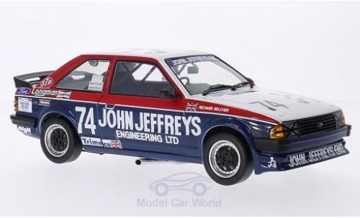Ford Escort MKI 1/18 Sun Star MKIII 1600i RHD No.74 John Jeffreys Engineering BTCC R.Belcher 1985 diecast model cars