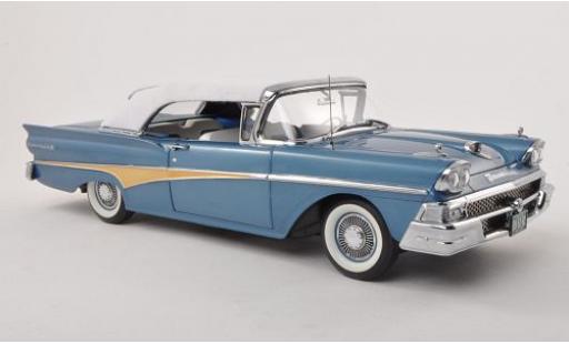 Ford Fairlane 1/18 Sun Star 500 Convertible white/blue 1958 Verdeck fermé diecast model cars