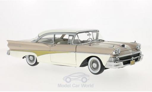 Ford Fairline 1/18 Sun Star 500 HardTop beige/white diecast model cars