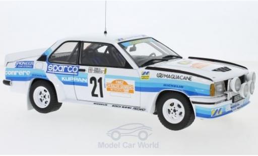 Diecast model cars Opel Ascona 1/18 Sun Star 400 No.21 Conrero Rallye WM Rallye San Remo 1982 D.Cerrato/G.Cerri Opel Ascona 1/18 Sun Star 400 No.21 Conrero Rallye WM Rallye San Remo 1982 D.Cerrato/G.Cerri diecast model cars