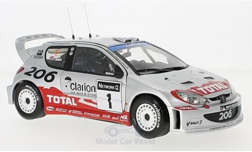 Diecast model cars Peugeot 206 WRC 1/18 Sun Star WRC No.1 WRC Rallye Großbritannien 2002 R.Burns/R.Reid Peugeot 206 WRC 1/18 Sun Star WRC No.1 WRC Rallye Großbritannien 2002 R.Burns/R.Reid diecast model cars