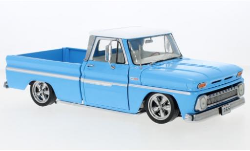 Chevrolet C-10 1/18 Sun Star Stepside Pick Up Low Rider blue 1965 diecast model cars