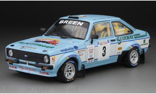 Diecast model cars Ford Escort 1/18 Sun Star Mk II RS 1800 RHD No.3 West Wales Rally 2015 Ford Escort 1/18 Sun Star Mk II RS 1800 RHD No.3 West Wales Rally 2015 diecast model cars