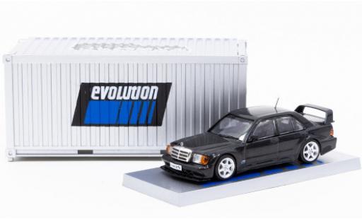 Diecast model cars Mercedes 190 1/64 Tarmac Works E 2.5-16 Evolution II metallic black mit Vitrine in Containerdesign Mercedes 190 1/64 Tarmac Works E 2.5-16 Evolution II metallic black mit Vitrine in Containerdesign diecast model cars