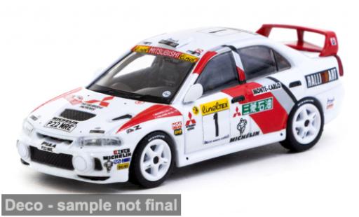 Mitsubishi Lancer 1/64 Tarmac Works GSR Evolution IV weiss Rallye WM Monte Carlo #1 1:64 diecast model cars