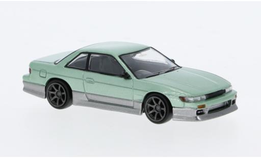 Nissan Silvia 1/64 Tarmac Works (S13) Vertex metallise grün/grau 1:64 diecast model cars