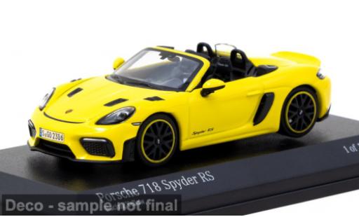 Diecast model cars Porsche 718 1/64 Tarmac Works Spyder RS gelb 1:64 Porsche 718 1/64 Tarmac Works Spyder RS gelb 1:64 diecast model cars