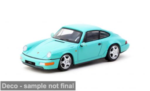 Diecast model cars Porsche 964 RS 1/64 Tarmac Works 911  Carrera türkis 1:64 Porsche 964 RS 1/64 Tarmac Works 911  Carrera türkis 1:64 diecast model cars