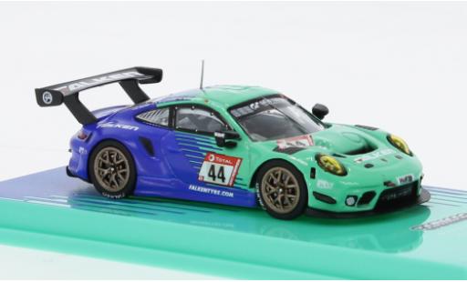 Porsche 992 GT3 R 1/64 Tarmac Works 911 (997) No.44 Falken 24h N&uuml;rburgring 2019 1:64 diecast model cars