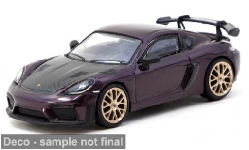 Porsche Cayman GT4 1/64 Tarmac Works RS violett 1:64 diecast model cars