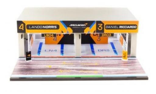 Diecast model cars McLaren F1 1/64 Tarmac Works Diorama Pit garage Diorama Team formule 1 McLaren F1 1/64 Tarmac Works Diorama Pit garage Diorama Team formule 1 diecast model cars