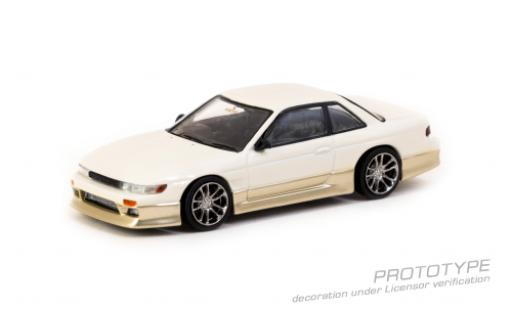 Nissan Silvia 1/64 Tarmac Works (S13) Vertex white/doré diecast model cars