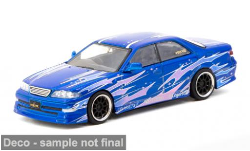 Toyota Mark 1/64 Tarmac Works II JZX100 blau/Dekor 1:64 diecast model cars