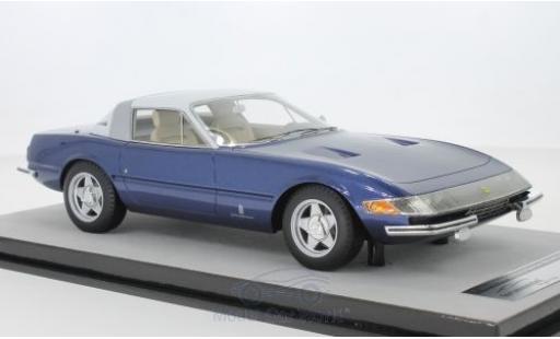 Diecast model cars Ferrari 365 1/18 Tecnomodel GTB/4 Daytona Coupe Speciale metallic blue/white 1969 Ferrari 365 1/18 Tecnomodel GTB/4 Daytona Coupe Speciale metallic blue/white 1969 diecast model cars