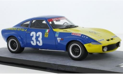 Opel GT 1/18 Tecnomodel 1900 No.33 Squadra Conrero Targa Florio 1972 R.Facetti/M.-C.Beaumont diecast model cars