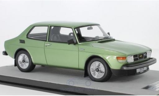 Saab 99 1/18 Tecnomodel Turbo metallic green 1979 diecast model cars