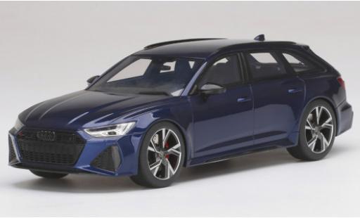 Diecast model cars Audi RS6 1/18 Top Speed Avant Carbon Black Edition metallic blue Audi RS6 1/18 Top Speed Avant Carbon Black Edition metallic blue diecast model cars