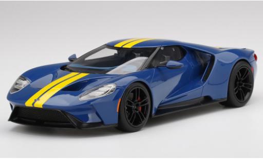 Ford GT 1/18 Top Speed blue/yellow diecast model cars
