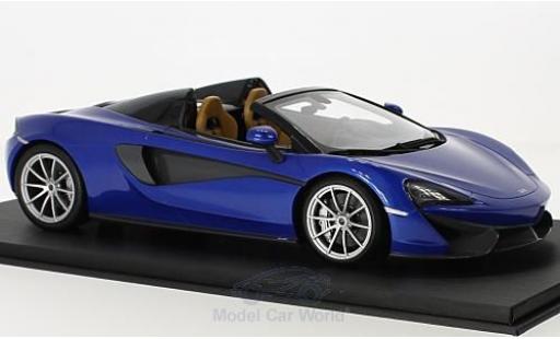 McLaren 570 1/18 Top Speed S Spider blue diecast model cars