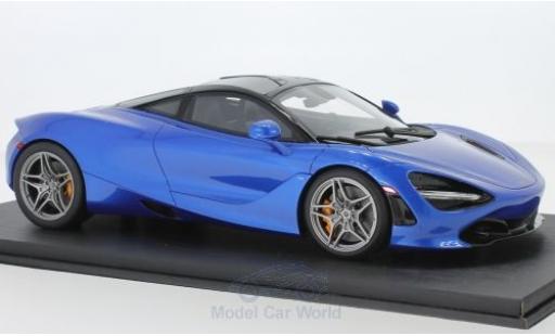 McLaren 720 1/18 Top Speed S metallic blue diecast model cars