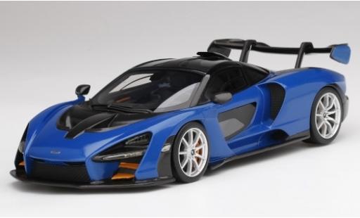 Diecast model cars McLaren Senna 1/18 Top Speed metallic blue/black 2018 McLaren Senna 1/18 Top Speed metallic blue/black 2018 diecast model cars