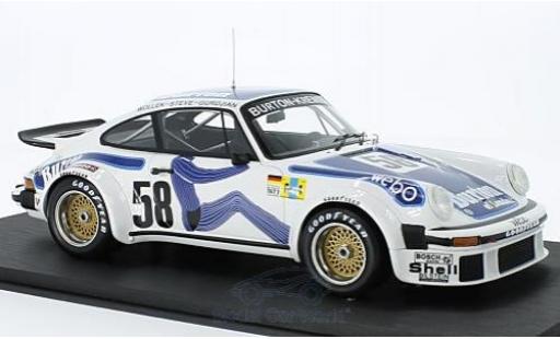 Porsche 934 1977 1/18 Top Speed No.58 Kremer Racing 24h Le Mans 1977 B.Wollek/P.Gurdjian/Steve diecast model cars