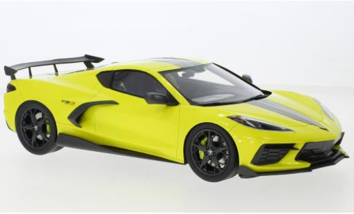 Chevrolet Corvette 1/18 Top Speed Stingray IMSA GTLM Championship Edition yellow/grey 2021 diecast model cars