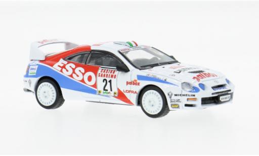 Toyota Celica 1/64 BM Creations ST205 Rally San Remo 1996 Esso #21 G.Pianezzola/L.Roggia 1:64 diecast model cars