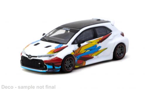 Toyota Corolla 1/64 Tarmac Works GR Widebody weiss/Dekor 2025 1:64 diecast model cars