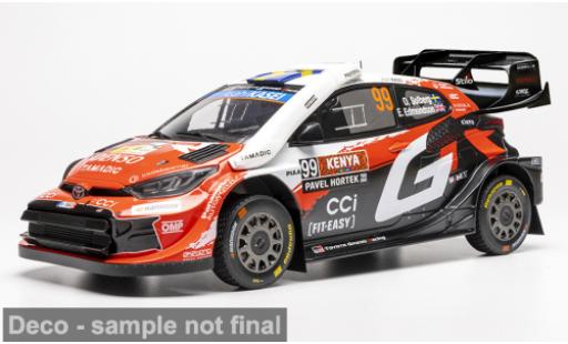 Diecast model cars Toyota Yaris Rally1 GR WRC Safari Rally Kenia 2026 Gazoo Racing #99 O.Solberg/E.Edmondson 1/18 IXO
