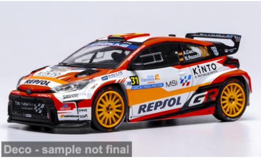 Toyota Yaris 1/43 IXO GR Rally2 Rally Islas Canaris 2025 #31 A.Cachon/A.Dumand 1:43 diecast model cars