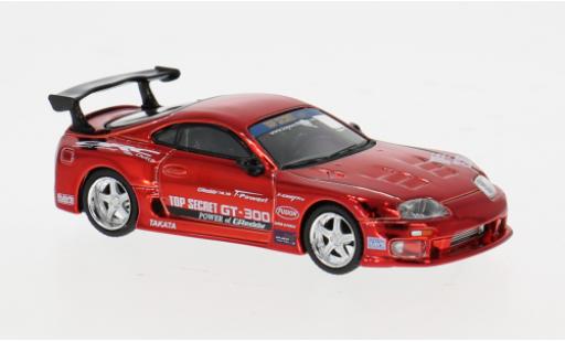 Diecast model cars Toyota Supra (A80) Top Secret GT-300 rot 2014 1/64 Mini GT