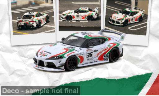 Diecast model cars Toyota Supra SUPRA (A90) LB -WORKS weiss 2024 Castrol 1/64 Tarmac Works
