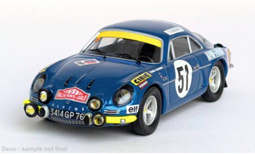 Alpine A110 1/43 Trofeu Rally Monte Carlo 1970 #51 1:43 diecast model cars