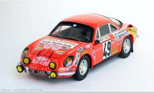 Alpine A110 1/43 Trofeu Rally Monte Carlo 1973 #49 1:43 diecast model cars