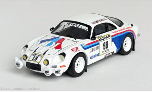 Alpine A110 1/43 Trofeu Rallye Manx 1979 #99 1:43 diecast model cars