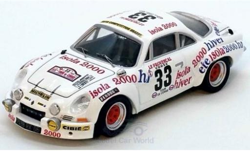 Alpine A110 1/43 Trofeu Renault 1800 No.33 Rallye WM Tour de Corse 1975 G.Fantino/Dor diecast model cars