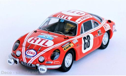 Alpine A110 1/43 Trofeu Renault Herault Rally 1972 #68 1:43 diecast model cars