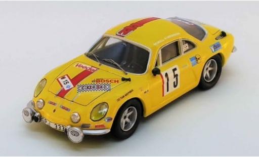 Alpine A110 1/43 Trofeu Renault No.15 Olympia Rallye 1972 H.Schuller/H.Weidmann diecast model cars