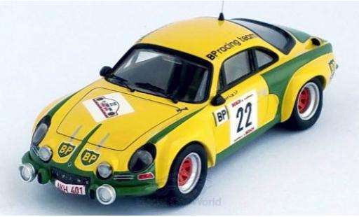 Alpine A110 1/43 Trofeu Renault No.22 BP Rally Ypres 1976 F.Roothaert/E.Nijs diecast model cars