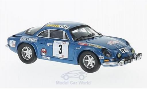 Alpine A110 1/43 Trofeu Renault No.3 Rallye Portugal 1973 B.Darniche/A.Mahe diecast model cars