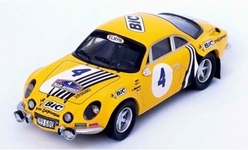 Alpine A110 1/43 Trofeu Renault No.4 BIC Rallye WM Rallye Acropolis 1976 Siroco/M.Andriopoulos diecast model cars