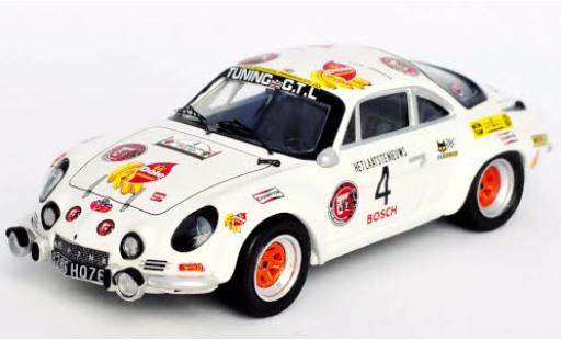 Alpine A110 1/43 Trofeu Renault No.4 Tuning G.T.L. Rallye Ypres 1974 Pedro/E.Symens diecast model cars