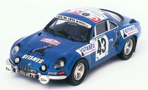 Alpine A110 1/43 Trofeu Renault No.43 Gitanes Rallye Bandama 1974 S.Mehta/M.Doughty diecast model cars